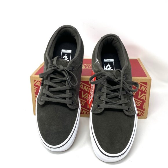 💖MEGA SALE💖Vans Chukka  Olive Gray Suede Canvas Skate  Womens  9 VN0A38CGY33 - Picture 3 of 11